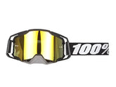 GOGGLES 100% -  147 BLACK YELLOW TINT